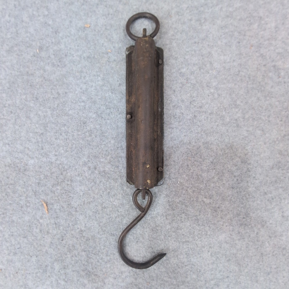 c. 1860s Morton & Bremner NY Antique Brass‎ Spring Scale 24lb Primitive Balance - Picture 5 of 5
